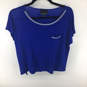 CYNTHIA ROWELY Cobalt Blue Top